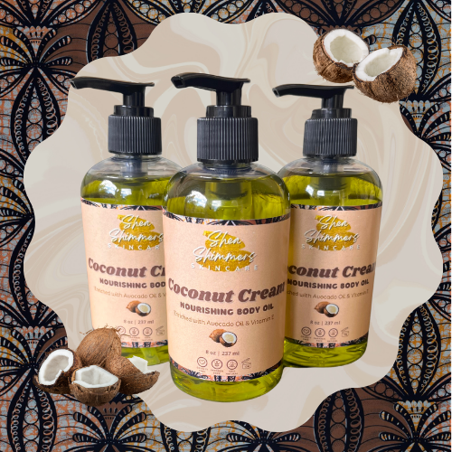 Huile corporelle à la crème de noix de coco