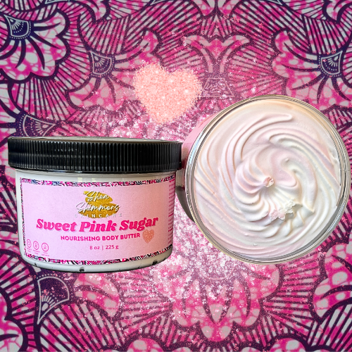 Beurre corporel au sucre rose sucré